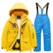 Children's Ski Suit Set For Boys, Girls, And Children (Waterproof, Warm Overalls, New Style, Professional Equipment For Northeast China)_desvips.com