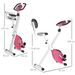 HOMCOM Folding Fitness Bike Indoor Bike 8 Levels Magnetic Resistance_desvips.com