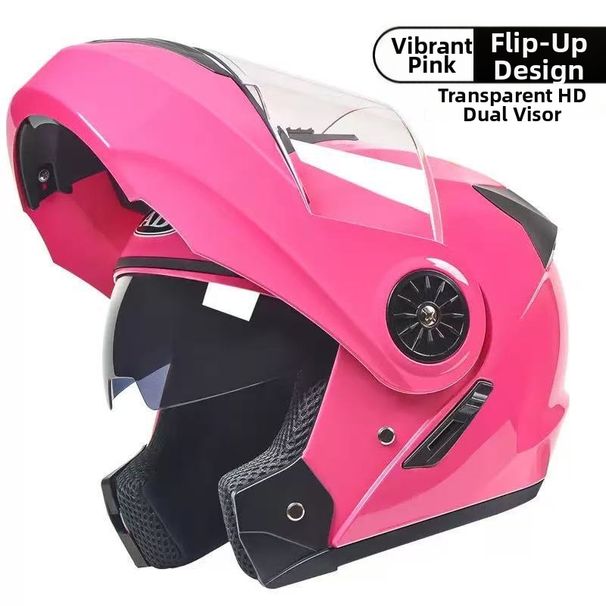 Unisex Warm Full Face Helmet Flip Up Dual Lens Electric Motorcycles All Season Export Grade 3C Certified_desvips.com