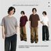 Cross-border European And American Style Regular Solid Color Short-sleeved T-shirt, 230g Pure Cotton, Loose Fit, Crew Neck_desvips.com