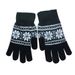 001 Men's Jacquard Gloves Wholesale Knitted Warm Winter Magic Fingered Fleece Lined For Cycling And Skiing_desvips.com