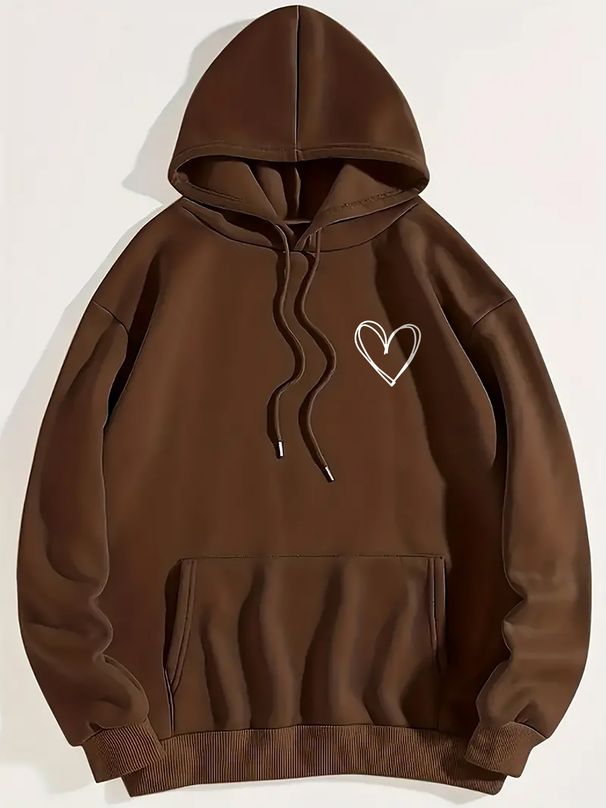 Men's Clothing fleece sweatshirt printed kangaroo pocket drawstring printed hoodie_desvips.com