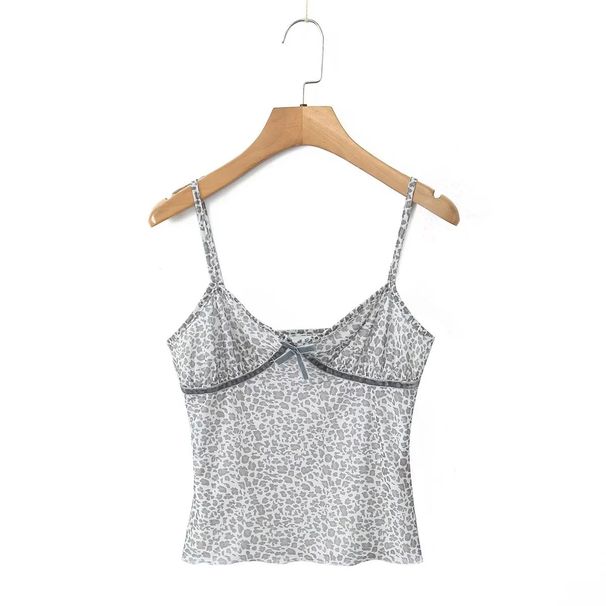European And American Style 2024 Winter New Women's Clothing Bowknot Leopard Print Mesh Strap Bodycon Dress Set Ins_desvips.com