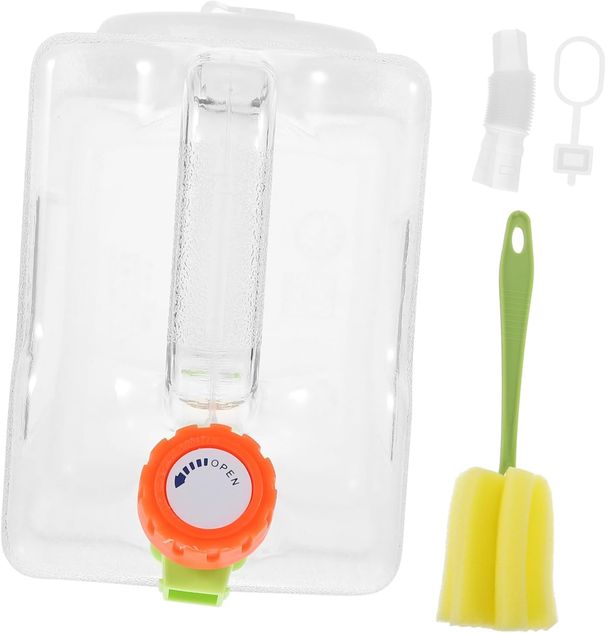 1set Outdoor Water Storage Container With Tap Portable Water Bucket For Camping Hiking And Travel Lightweight And Convenient For Outdoor Activities_desvips.com