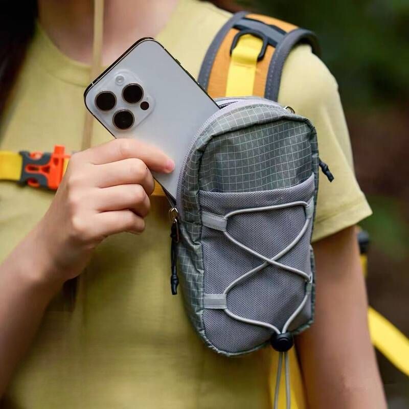 2025 New Mountain Style Outdoor Shoulder Strap Mobile Phone Bag, Portable Expandable Pouch, Card And Coin Pocket,_desvips.com