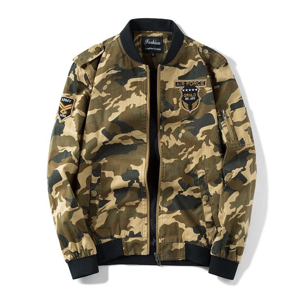 Men's Clothing jacket Large Size jacket Bomber jacket Men's jacket Coat Men's Work jacket Camouflage _desvips.com