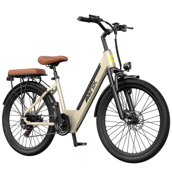 Aairsk S600 Urban Electric Bike, 26inch 36V 13Ah Battery,250W 45NM Motor_desvips.com