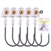 5PCS/Big Eyes High Strength Jig Head For Worm Lure Swimbait Hook For Seawater Freshwater Fishhook Fishing Tackle_desvips.com