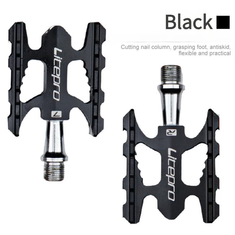 LitePro Bicycle Folding Bike Lightweight Aluminum Alloy DU Bearing Pedals_desvips.com
