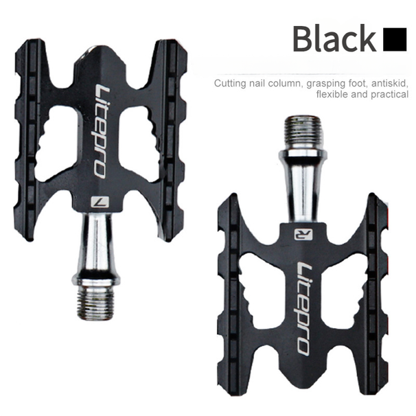 LitePro Bicycle Folding Bike Lightweight Aluminum Alloy DU Bearing Pedals_desvips.com