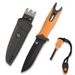 Fixed Blade Hunting Knife With Stainless Steel Blade, Sheath, Fire Starter, Sharpener, Whistle, And Compass For Survival, Tactical, Hunting, Fishing,_desvips.com