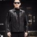 Haining Genuine Men Top Layer Cowhide Turn-down Collar Casual Short Motorcyc Jacket Leather Coat Autumn Winter New_desvips.com