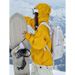 Fuyan Yellow Ski Set For Women 2025 Autumn Winter New Outdoor Windproof Waterproof Professional Warm Snowboard Suit_desvips.com