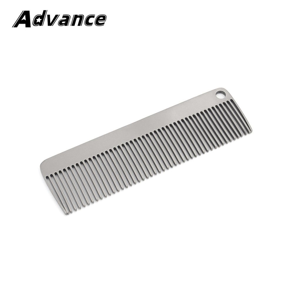 Portable Comb Titanium Alloy Combs Keychain Accessories Outdoor Small Tool_desvips.com