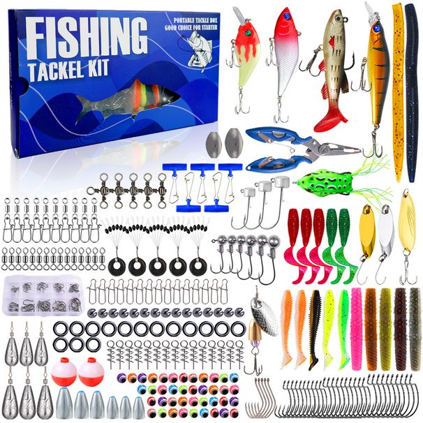 Shark Scavenger|332-piece Lure Set, Minnow Pencil Soft Bait, Bionic Set Box, Artificial Bait Fishing Gear Wholesale_desvips.com