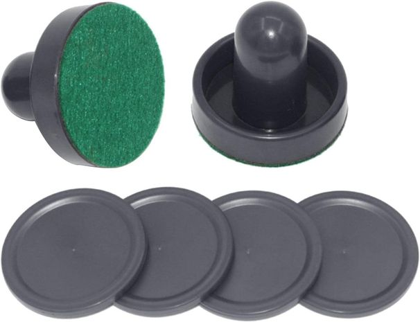 Generic Air Hockey Paddles And Pucks, Small Size For Kids Adult, Great Goal Handles Pushers Replacement Accessories For Game Tables_desvips.com