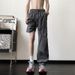 001 2025 American Quick-Dry Ice Silk Cargo For Men Summer Wrinkled Patchwork Outdoor Hiking Pants Light Mature Casual Style_desvips.com