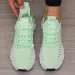 Women's Mesh Lightweight Soft Sole Jogging Strap Breathable Fashion Sports Walking Casual Tennis Flat Shoes For Men_desvips.com