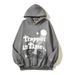 Women's Clothing high street hip hop Travis retro distressed trapped in time foam printed hoodie sweatshirt_desvips.com