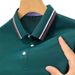 Men's Summer New Business Polo Shirt Turn-Down Collar Ice Silk Quick-Dry Short Sleeve T-Shirt Men_desvips.com