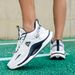 Men's Lace-Up Lightweight Mesh Breathable Comfortable All-Match Popcorn Sole Running Shoes Sport Sneakers_desvips.com