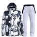 001 New Suit Set For Men Women, Snowboard Ski Jacket And Pants, Winter Outdoor Warm Thickened_desvips.com