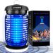 LUOJIBIE Outdoor Electric Bug Zapper With UV/LED Light And 4200V High Voltage, Waterproof Flying Insect Killer For Backyard Patio, Indoor Mosquito Zap_desvips.com