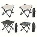 Portable Camping Stool, 10.6 inch Folding Stool for Outdoor Gardening, Fishing, Barbecue, Hiking with Carrying Bag_desvips.com