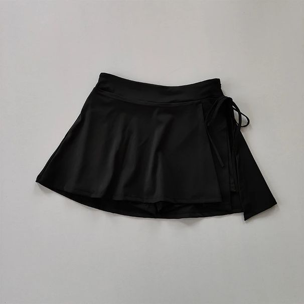 Sports Yoga Badminton Tennis Half-body Quick Drying Pocket Side Split Strap Skirt Pants For Outwear_desvips.com