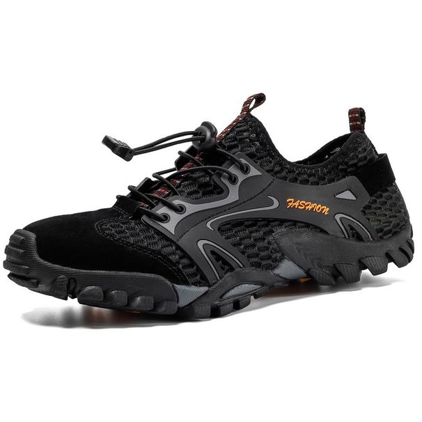Men's Summer Non-Slip Quick-Dry Wading Fishing Large Size Mesh Hiking Mountaineering Women's Amphibious Shoes_desvips.com