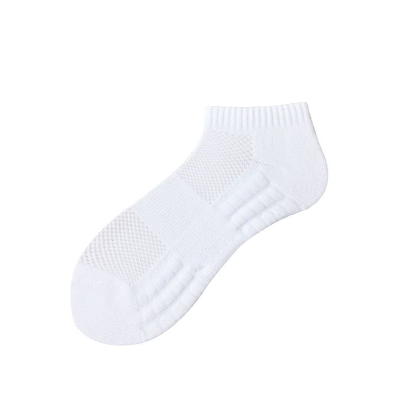 Men's High-Cut Basketball Socks With Cushioned Terry Sole - Breathable Cotton Blend For Sports & Running - Unisex Crew & Knee-High Socks_desvips.com