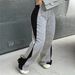 2024 Spring Autumn Winter European And American Cross-Border Women's Elastic Waist Straight Wide-Leg Sweatpants_desvips.com
