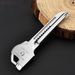 1PC 6-in-1 Stainless Steel EDC Multi Utili-Key - Keychain Pocket Cutter Knife Screwdriver Unboxing Tool_desvips.com