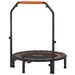 Trampoline De Fitness Gymnastique Avec Poignée Réglable, Pliable, 6 Pieds, 28 Ressorts Ø 102 Cm, Noir Rouge_desvips.com