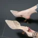2024s Women's Shoes New Design Mesh Closed Toe Gentle Fashionable Versatile Vintage Comfortable Minimalist Style Triple_desvips.com