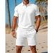 High-Quality Loose New Versatile Fashion Trend Short Sleeve Shirt And Shorts Set Casual Summer Outfit_desvips.com