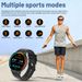 LIGE New Smart Watch Bluetooth Call Heart Rate Blood Oxygen Monitoring IP67 Waterproof Sports Men Smartwatch For Android_desvips.com