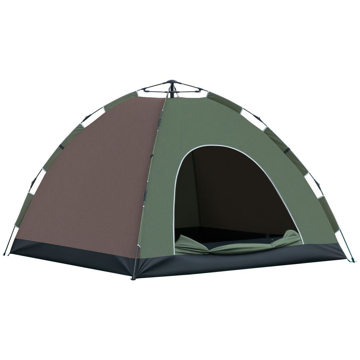 Tenda Da Campeggio 2 Posti Con Borsa Da Trasporto, Ganci Per Lampade E Tasche Portaoggetti, 210x210x135 Cm_desvips.com