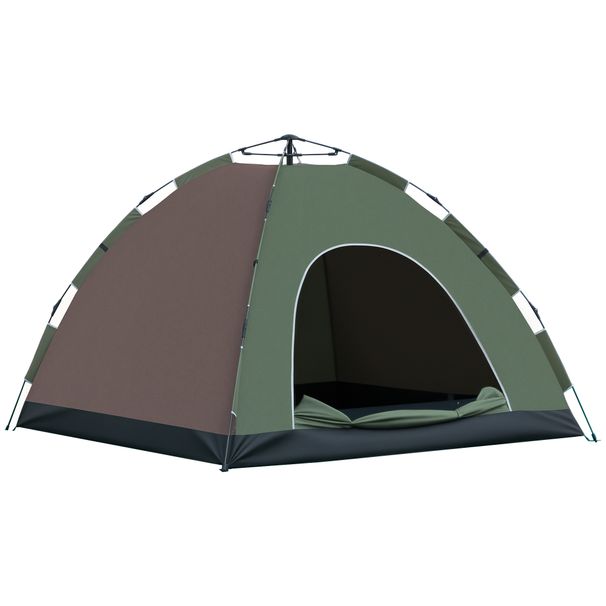 Tenda Da Campeggio 2 Posti Con Borsa Da Trasporto, Ganci Per Lampade E Tasche Portaoggetti, 210x210x135 Cm_desvips.com