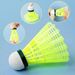6 Pack Nylon Badminton Shuttlecocks Birdies, Nylon Feather Shuttlecocks For Badminton With Stable, Ideal Hitting Practice Players Indoor And Outdoor_desvips.com