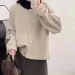 2024 New Spring And Autumn Korean Slimming Outerwear Lazy Style Sweater Knitted Cardigan Women's Top_desvips.com