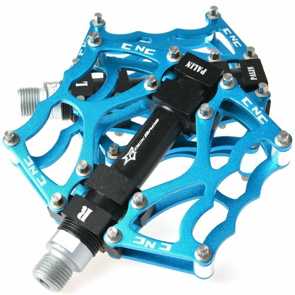 ROCKBROS Bicycle Pedals, 9/16 Inch, CNC - Machined Aluminum with Sealed Bearings_desvips.com