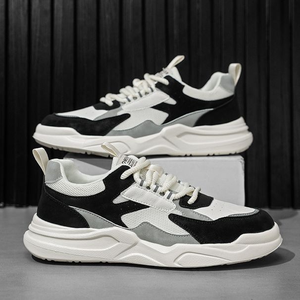 RenMou Men's New Summer Mesh Breathable Casual Sports Board For Teenagers, Niche Versatile High-end Trendy Shoes Exclusive Supply_desvips.com