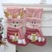 001 Qiaoding Cross-Border New Holiday Sequin Plush Decoration Christmas Stocking Children's Candy Bag Hanging Ornament_desvips.com