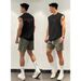 American Style Versatile Loose Tank Top For Men Summer Trendy Brand Design Cool Pure Cotton Basketball Sports Sleeveless_desvips.com