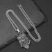 Owl Skull Alloy Pendant Trendy Personalized Viking Titanium Steel Men's Necklace Popular Accessory_desvips.com