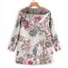 Women's Clothing casual women's cotton and linen leaf fur long sleeved jacket_desvips.com