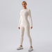 European And American Hot-Selling Winter Fleece-Lined Yoga Suit Long Sleeve Warm Outerwear Fitness Sports One-Piece_desvips.com