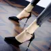 Soled Ddmywed Red High Heeled Shoes Sexy Satin One Line Buckle Pointed Rhinestone Spring Slim Heel Dress Women S Singles_desvips.com