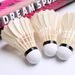 Badminton Shuttlecocks 12 Pack Durable Reverse Washed All Round Feather Stable Outdoor Use_desvips.com
